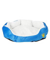 WYQQ Dog Bed Super Soft Pet Sofa Cats Bed,Cotton Pet Warm Waterloo with Pad Ruby for Dogs & Cats - Multiple Styles, Sizes, & Colors (M, Blue)