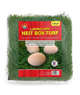 Cackle Hatchery Laying Hen Nest Box Turf (6 Pack)