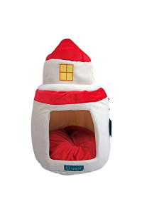 NANDOG Insta Fun Specialty Dog and Cat Bed Collection (RED Lighthouse)