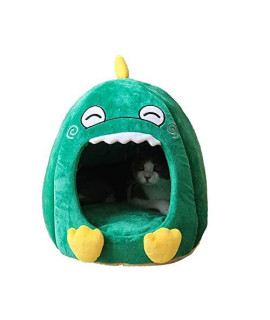 Kitten Bed Cave Bed for Cats & Dogs - Kitty Bed/Cat Hut Bed Caves with Removable Cushioned Pillow, Portable Indoor Pet House, Pet Tent Soft Bed for Dog and Cat, 13Inch