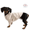 BLOOMING PET Plain Turtleneck Pullover T-Shirt with Short Sleeves Sweatshirt for Large Dog | Warm Thick Cold Weather Clothes Outfit | Soft Breathable Comfy Stretchable | Fall Winter (White, L)