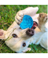 3 Packs Dog Ball Toys for Dog 3.2 Inches Indestructible Dog Fetch Ball Kong Squeaky Ball for Training Playing, Blue+Purple+Green