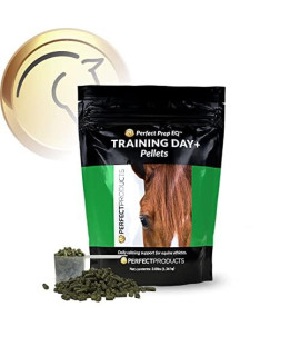 Perfect Prep EQ Training Day+ Pellets Show Safe Horse Calming Supplement (3 lb)