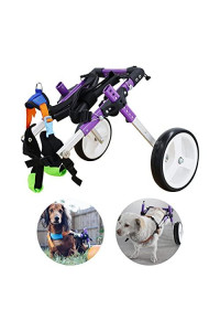HeoBam Dog Wheelchair - for Dog? Adjustable Dog Wheelchair for Hind Legs Rehabilitation?Pet Rehabilitation Cart ?Handicap Wheels for Dogs?Convenient Dog Wheelchair?Small Dog (S)
