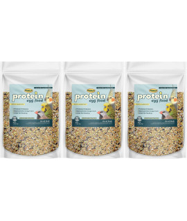 Higgins 3 Pack of Protein Egg Food, 1.1 Pounds Each, for All Birds