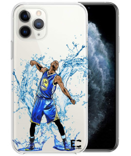 Epic cases Ultra Slim Thin Light crystal clear Basketball Series Soft Transparent TPU case cover (curry Warriors 2, 12 Mini)