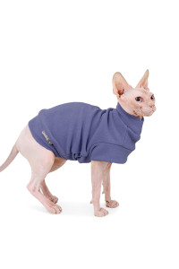 Small Dogs Fleece Dog Sweatshirt - Cold Weather Hoodies Spring Soft Vest Thickening Warm Cat Sweater Puppy Clothes Sweater Winter Sweatshirt Pet Pajamas For Small Dog Cat Puppy (Small, Grayish Purple)