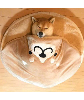 Alliico Plush Mattress Dog Bed/Hooded Dog Blanket Bed