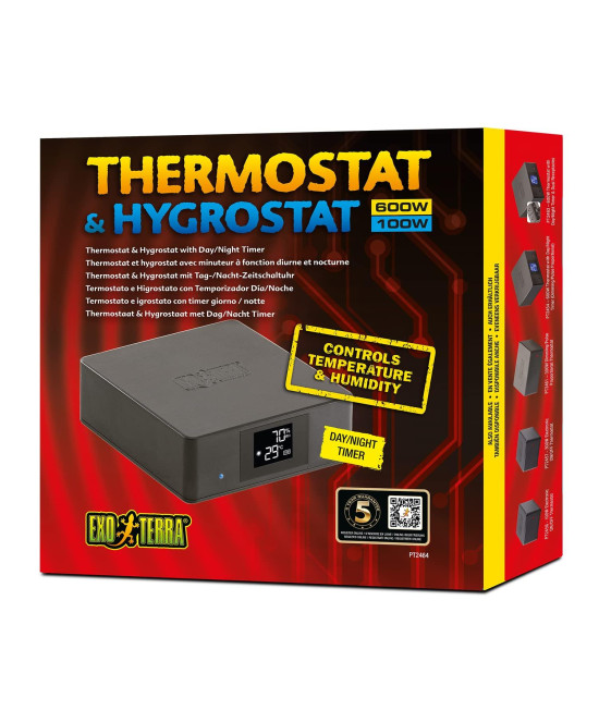 Exo Terra Thermostat and Hygrostat for Reptile Terrariums