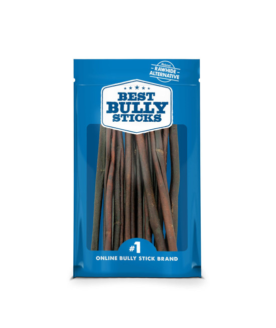 Best Bully Sticks All Natural Dog Chews - 12 Inch Beef Collagen Sticks - USA Baked & Packed - Highly Digestible, Limited Ingredient, Rawhide Alternative Dog Chew - 5 Pack