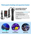 SZELAM Submersible Aquarium Heater,300W Fish Tank Heater with Intelligent Temperature Probe and 2 Suction Cups,Suitable for Marine Saltwater and Freshwater