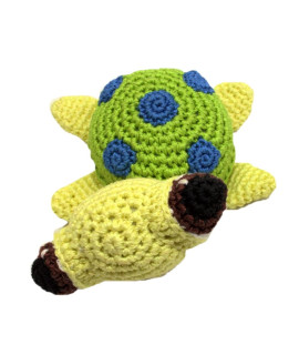 Oberlo Knit Knacks Squish The Sea Turtle Organic cotton Small Dog Toy