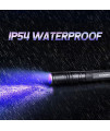 COSMOING UV Flashlight Pen, LED 395nm Ultraviolet Flashlight, Zoomable Blacklight Flashlight IP54 Waterproof Detector for Pet Urine, Cat Dog Stains, Bed Bug, Household Wardrobe Toilet - 2 Pack
