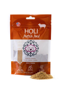 HOLI Lamb Liver Dog Food Topper - Single Ingredient, Human-grade - Freeze Dried Dog Food Toppers and Flavor Enhancer for Picky Dogs - grain Free - 100 All Natural