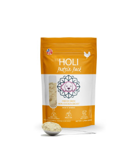 HOLI Freeze Dried chicken Dog Food Topper - Single Ingredient, Human-grade Lean chicken Breast - Freeze Dried Dog Food Flavor Enhancer for Picky Dogs - 100 All Natural
