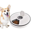 Mayplus Dog and Cat Food Dispenser, Automatic Pet Feeder for Cats and Dogs - Dry or Wet Food Dispenser - 6 Meal Trays with Portion Control - Programmable Timer