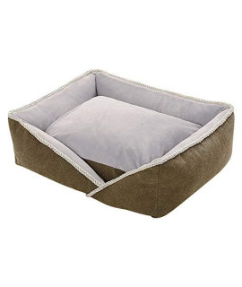 Wakeu Dog Bed Machine Washable Rectangle Breathable Soft Cotton Nest Square House Enjoy Sleep Sofa Cover