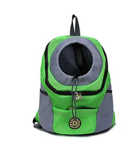N-brand Pet Backpack,Adjustable Pet Cat Dog Carrier Backpack Double Shoulder Portable Pet Dog Carrier Bag Mesh Backpack for Hiking Outdoor Travel