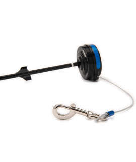Howard Pet 360 Degree Rotation Retractable Dog Cable Tie-Out (Medium)