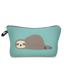 Deanfun cosmetic Bag for women, Small makeup pouch Travel bags for toiletries waterproof Sloth gifts (51806)