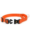 PLUTUS PET Reflective Martingale Collar with Quick Snap Buckle,No Pull Dog Choker Collar for Small Medium Large Dogs,M,Orange