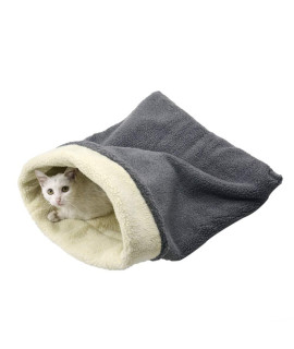 cat Bed cave Sleeping Bag, Pet Mat Self Warming Pad Sack for cats and Small Dog
