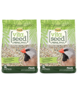 Higgins 2 Pack of Vita Seed Natural Blend Finch Food, 2 Pounds Each