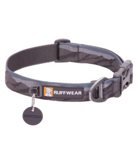 RUFFWEAR, Flat Out Dog Collar (Formerly Hoopie), Webbing Collar for Walking and Everyday Use, Rocky Mountains, 11-14