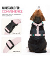 Pawaboo Dog Safety Vest Harness, Pet Car Harness Vehicle Seat Belt with Adjustable Strap and Buckle Clip, Easy Control for Driving Traveling Safety for Small Medium Dogs Cats, Large, Pink