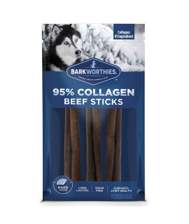Barkworthies collagen Sticks (6-Inch, 3-count) - great Tasting, Highly Digestible, Single Ingredient, Dog chew