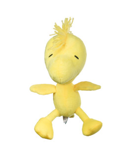Peanuts for Pets Woodstock Classic Plush Big Head Squeaker Dog Toy | 9 Inch Yellow Fabric Plush Dog Toy for All Dogs, Official Product of Peanuts | Squeaky Medium Plush Toys for Dogs