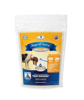 SuperGravy ARFredo - Natural Dog Food Gravy Topper - Hydration Broth Food Mix - Human Grade - Kibble Seasoning for Picky Eaters - Gluten Free & Grain Free, white, 90 scoop (01073)