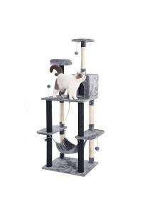 N /C 69-Inch Cat Tree Tower Apartment Furniture, Temporary Scraper Hammock for Cat Pet House, with Stable Cushion, A Comfortable Home for Cats