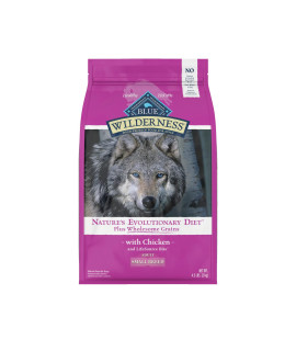 Blue Buffalo Wilderness High Protein Natural Adult Small Breed Dry Dog Food Plus Wholesome grains, chicken 45-lb