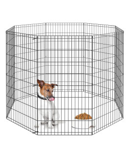 2430364248 Inch Pet Playpen Puppy Playpen Dog Exercise Pen Indoor Outdoor Folding Dog Fence for Small Animals 8 Panel