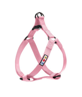 Pawtitas Solid Color Step in Dog Harness or Vest Harness Dog Training Walking of Your Puppy Harness Medium Dog Harness Pink Cherry Blossom Dog Harness