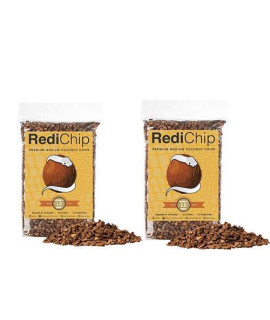 RediChip Coconut Chip Substrate for Reptiles Loose Medium Sized Coconut Husk Chip Reptile Bedding 12 Quart (2 Pack)