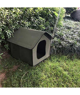 DIOOP Outdoor Rain Proof Cat Dog House Shelter Dog Cat House Waterproof Ventilate Pet Kennel with Elevated Floor for Indoor Outdoor Use Pet Dog House