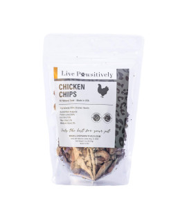 Live Pawsitively All-Natural Treat for Dogs & cats, Single Ingredient, Picky Eaters, grain & gluten Free, Freeze Dried chicken Hearts, No Preservatives, Made in USA