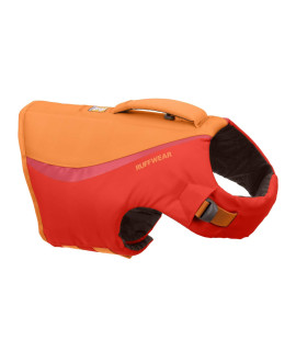Ruffwear, Float coat Dog Life Jacket, Swimming Safety Vest with Handle, Red Sumac, X-Small