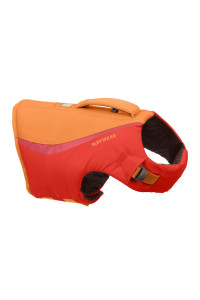Ruffwear, Float coat Dog Life Jacket, Swimming Safety Vest with Handle, Red Sumac, XX-Small