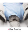 Cat Surgery Recovery Suit for Surgical Abdominal Wounds Home Indoor Pet Clothing E-Collar Alternative for Cats After Surgery Pajama Suit