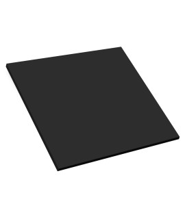 Mega Format Expanded Pvc Plastic Sheets - 10 X 10 Rigid Black Sheet For Crafts, Signage, Displays - Sintra, Celtec Pvc Board - Waterproof For Outdoors Use - 14 6Mm Thick - 1-Pk-Black