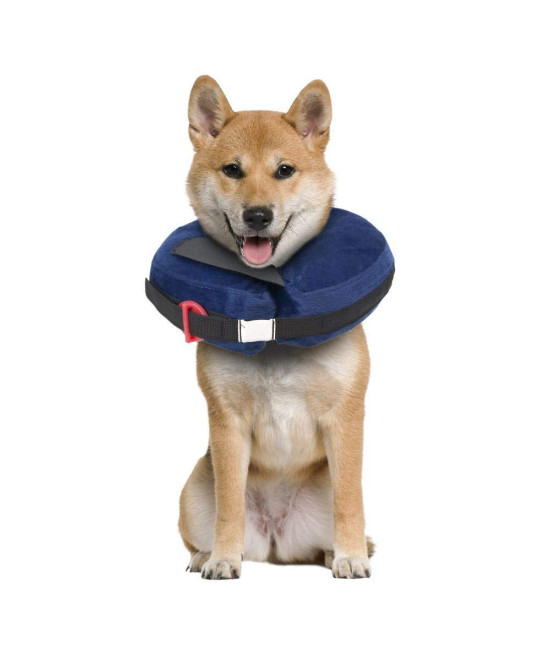 Calm Paws Behavior Support Protective Inflatable Collar Medium w/Dog Calming Disc