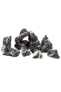 LANDEN Natural Tonwa Slate Stones for Aquascaping, Rocks for Aquariums , Terrariums, Vivariums, Reptile and Amphibian Enclosures (17lbs, 2 to 8 inches)