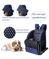Hongru Pet Carrier Backpack for Cats, Dogs, Cat Carrier Backpack with Breathable Mesh, Dog Carriers for Puppy, Dog Backpack with Inner Safety Strap for Travel, Hiking, Outdoor Use