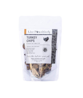Live Pawsitively All-Natural Treat for Dogs & cats, Single Ingredient, Picky Eaters, grain & gluten Free, Freeze Dried Turkey Hearts, No Preservatives, Made in USA