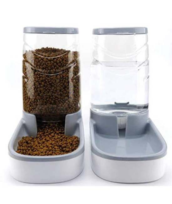 Eonpet Cat and Dog Automatic Feeder and Water Dispenser 3.8 L with Travel Supply Feeder and Water Dispenser for Dogs Cats Pets Animals