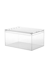 Reptile Breeding Box | Transparent Acrylic Reptile Terrarium, Multi-Purpose Glass Container, Insect Tarantula Amphibian Caterpillar Snail Terrarium