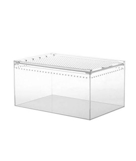 Reptile Breeding Box | Transparent Acrylic Reptile Terrarium, Multi-Purpose Glass Container, Insect Tarantula Amphibian Caterpillar Snail Terrarium
